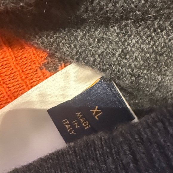 Louis Vuitton Charcoal and Orange Monogram Crewneck Sweater - Picture 4 of 4